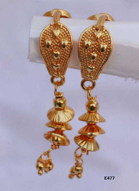 Exclusive Wear Golden Earrings Collection E477